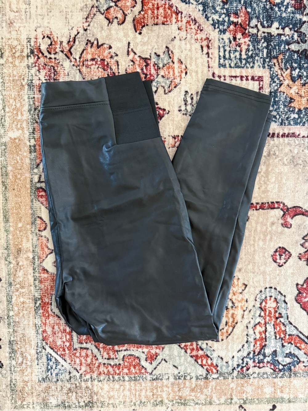 A new day black leather like leggings